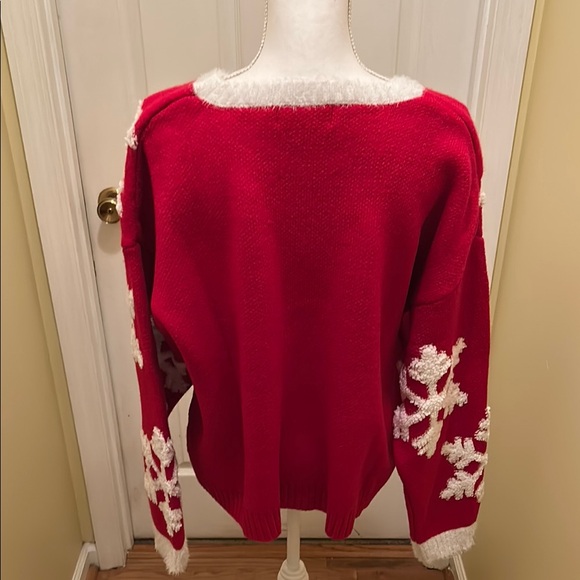 Red Snowflake Sweater - Picture 5 of 8